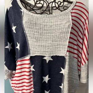 Patriotic Stars and Stripes Top 250 semiquincentenial USA 2x- 3x